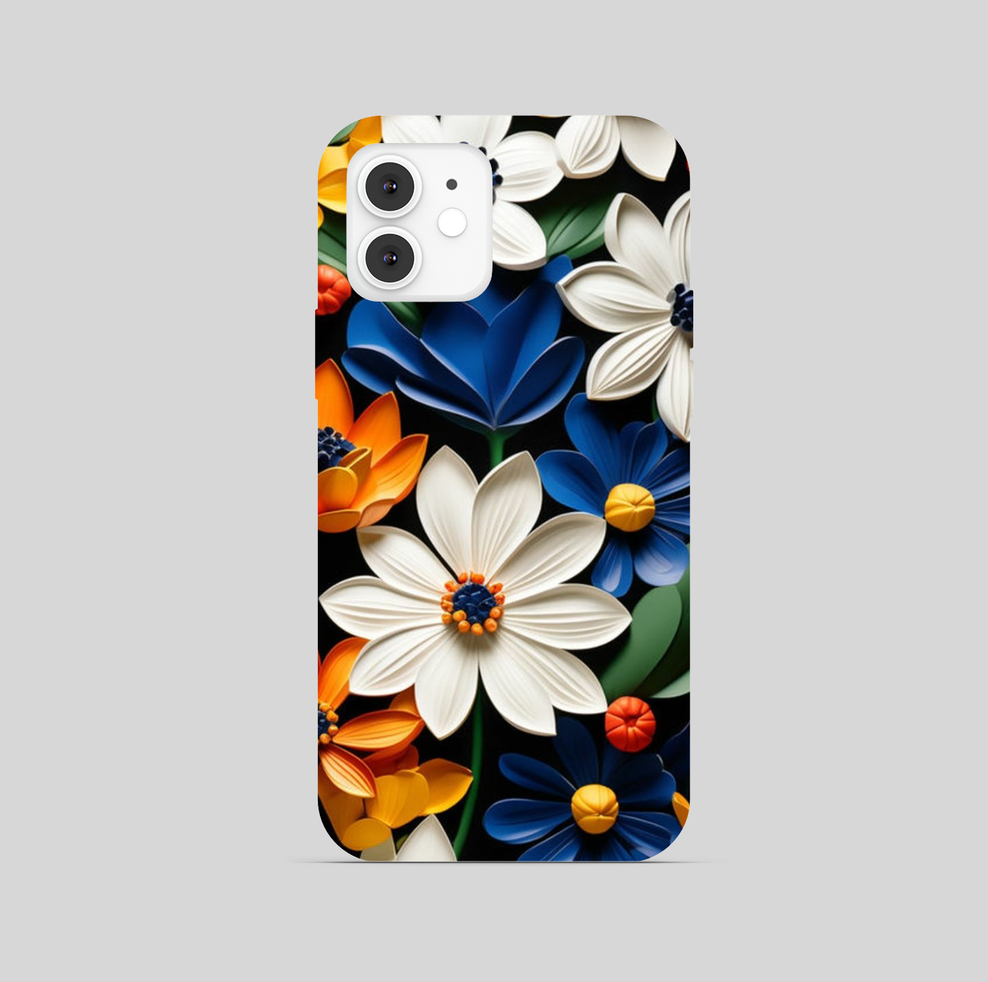 Multi Color Flowers Theme Phone Cover