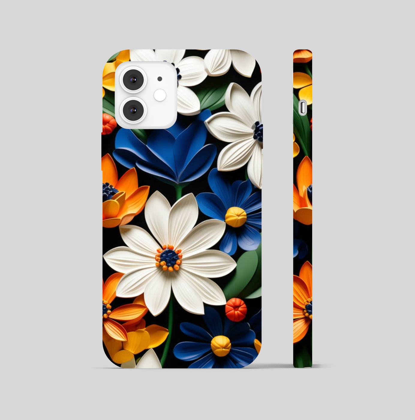 Multi Color Flowers Theme Phone Cover