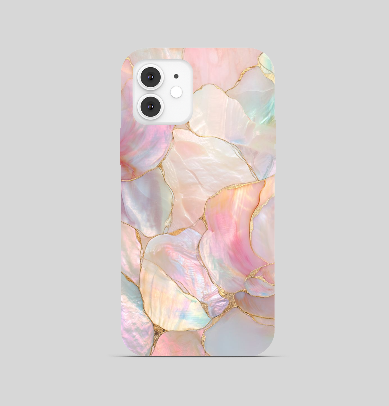 Multi Color Flower with Golden Border Phone Cover