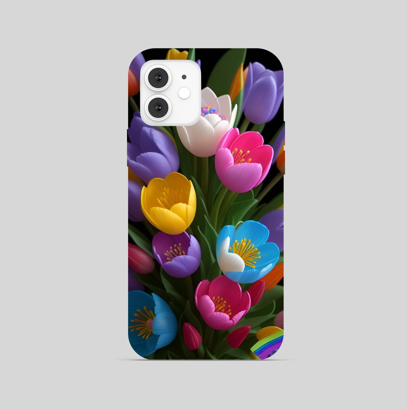 Multi Color Flowers Theme Phone Cover