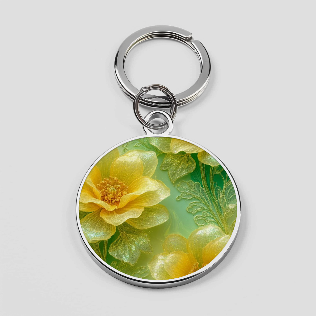 Yellow Color Flower Theme Phone Cover