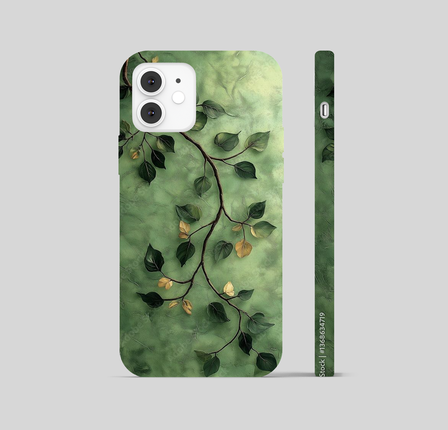 Multi Green Leaf Theme Phone Cover