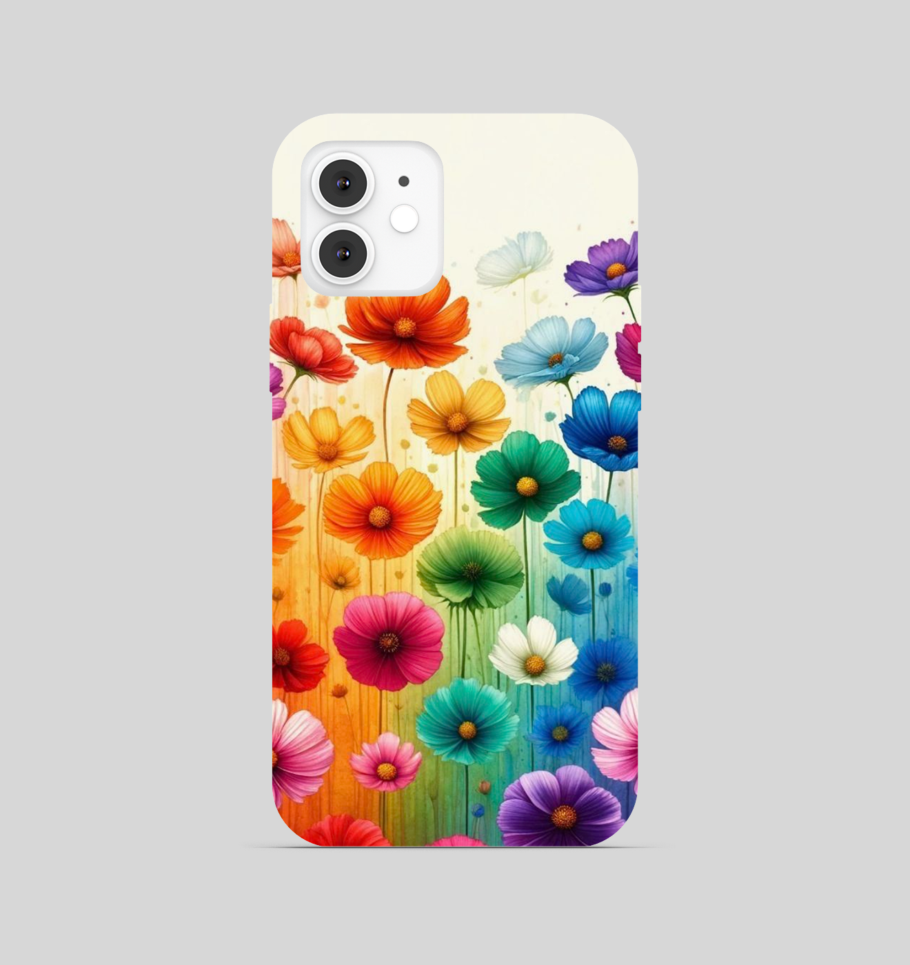 Multi Color Flowers Theme Phone Cover