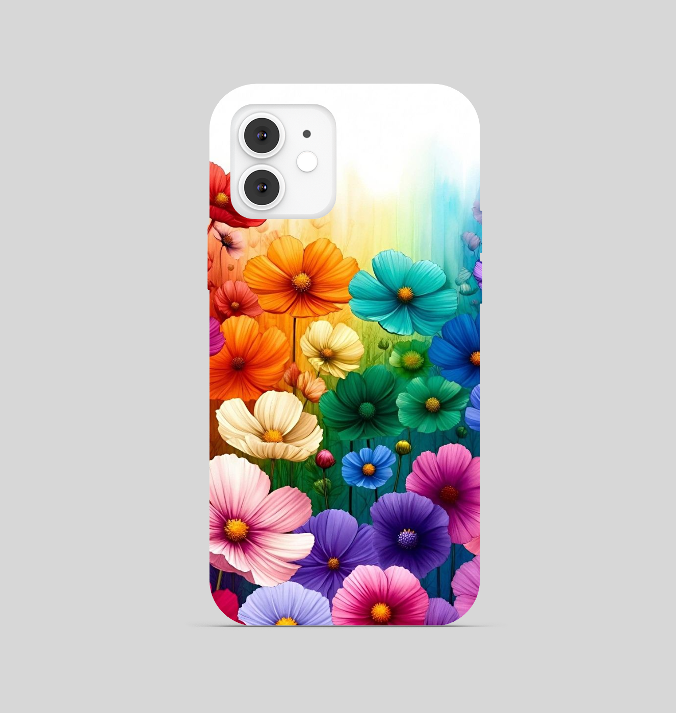Multi Color Flowers Theme Phone Cover