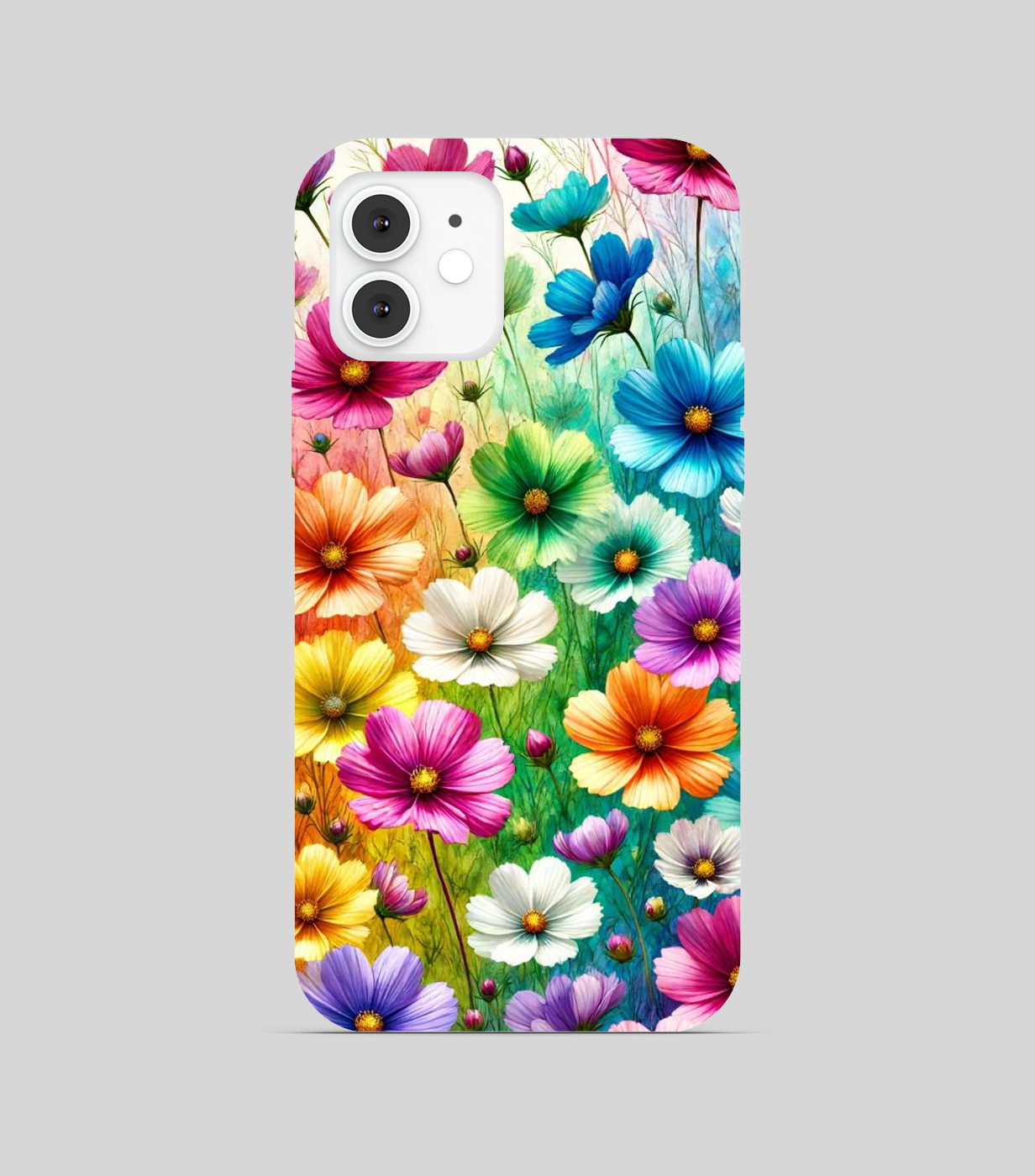 Multi Color Flowers Theme Phone Cover