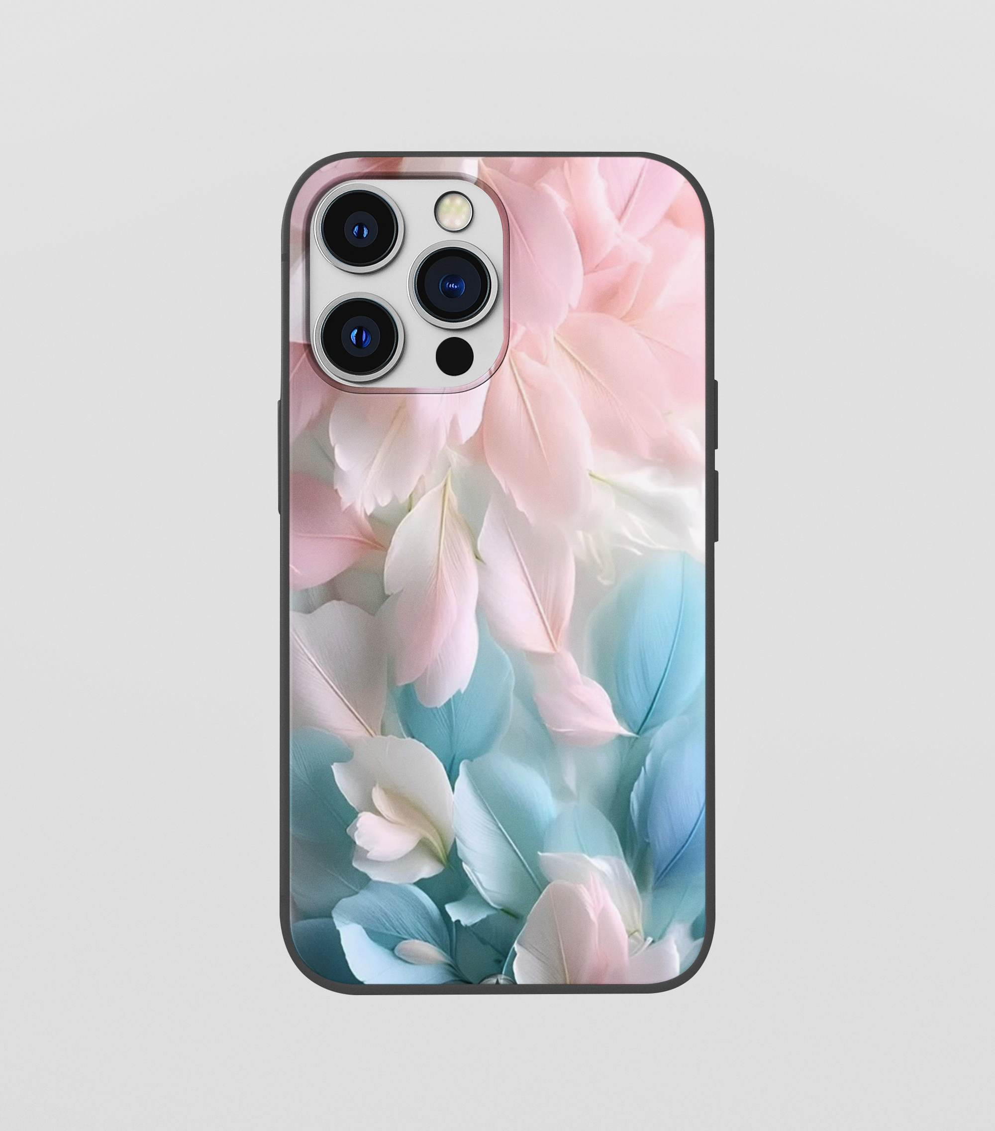 Multi Color Beautiful Leaf Glossy Silicone Mobile Case