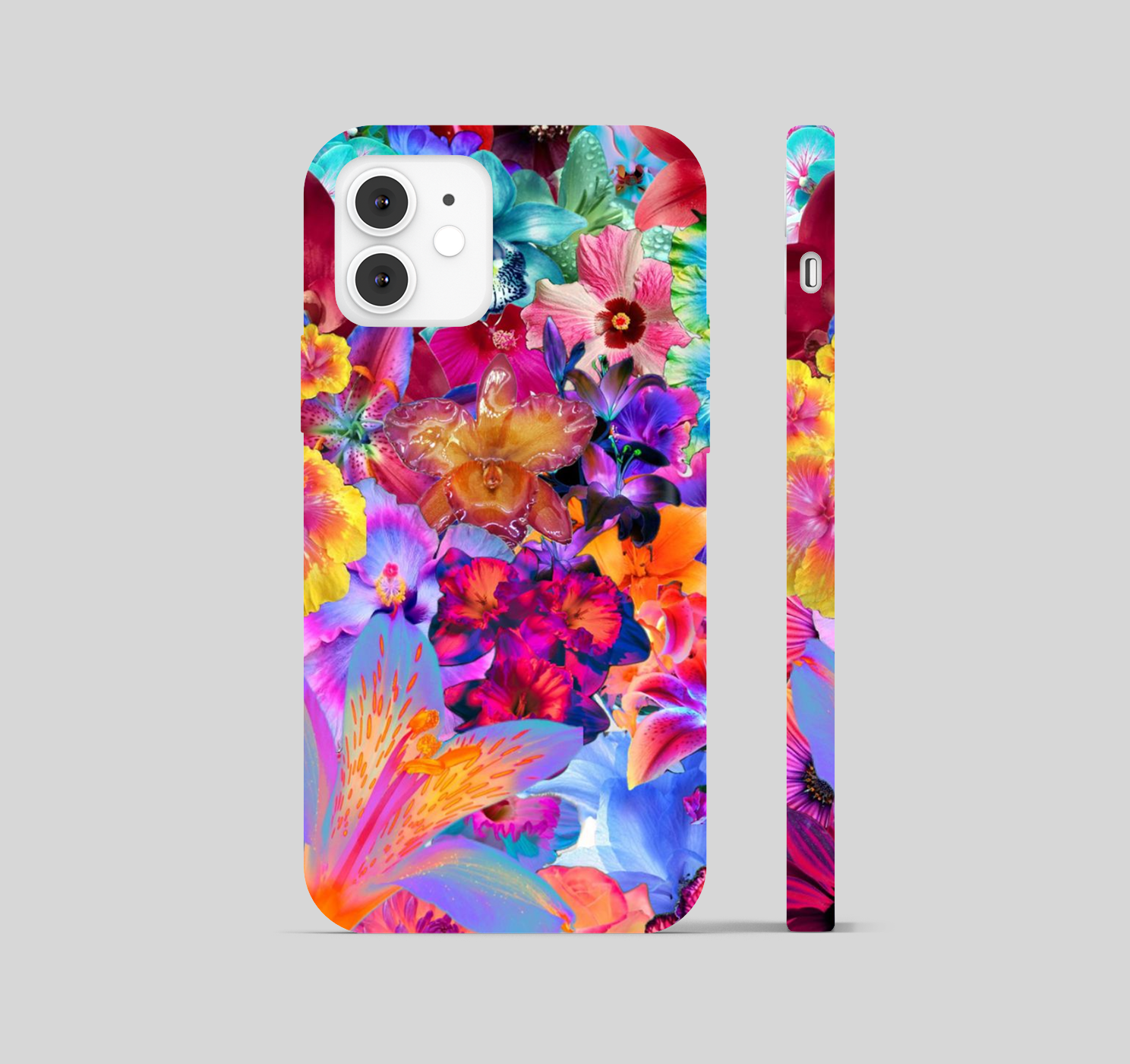 Multi Color Flowers Theme Phone Cover