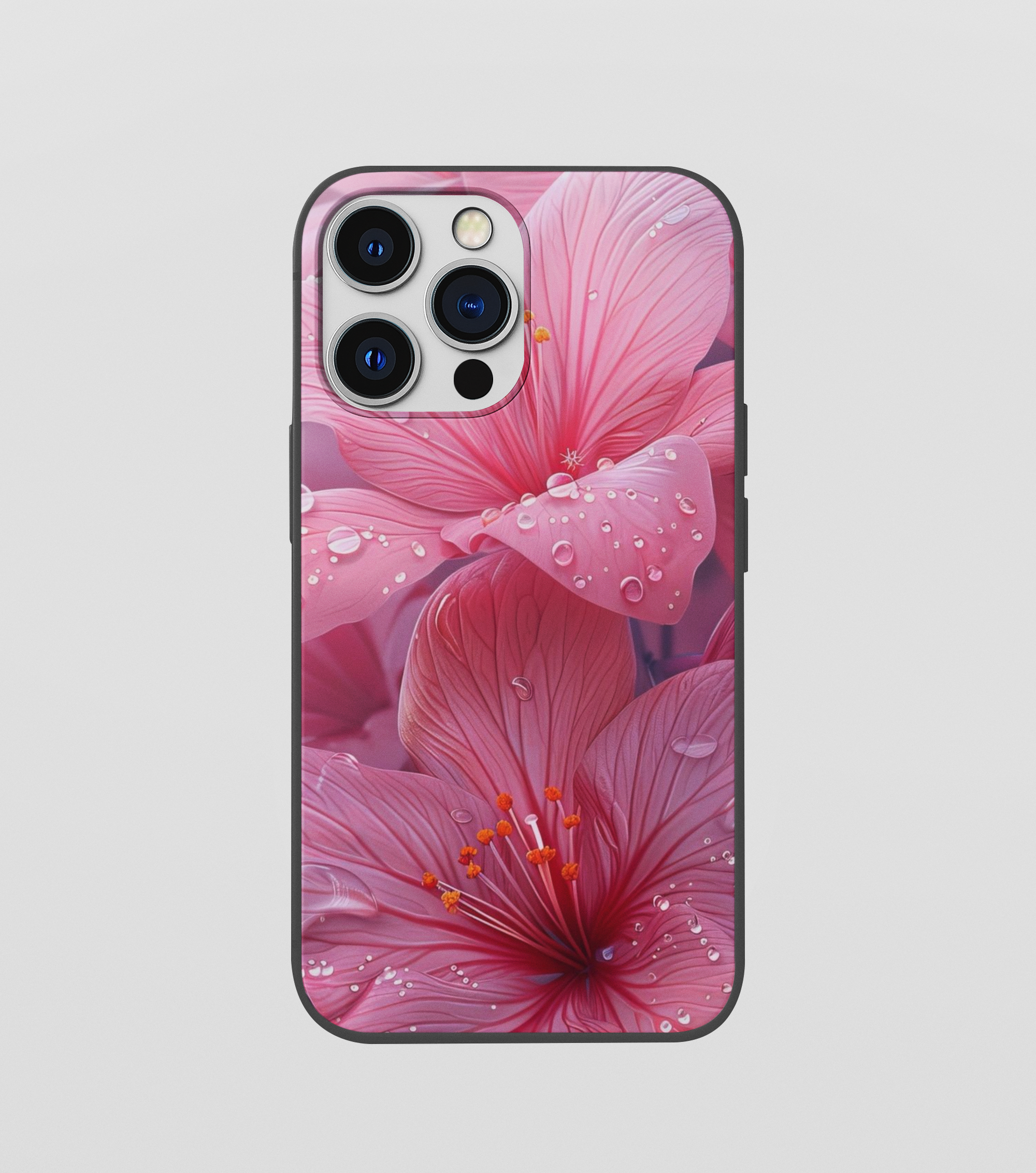 Multi Flower Beautiful Leaf Glossy Silicone Mobile Case