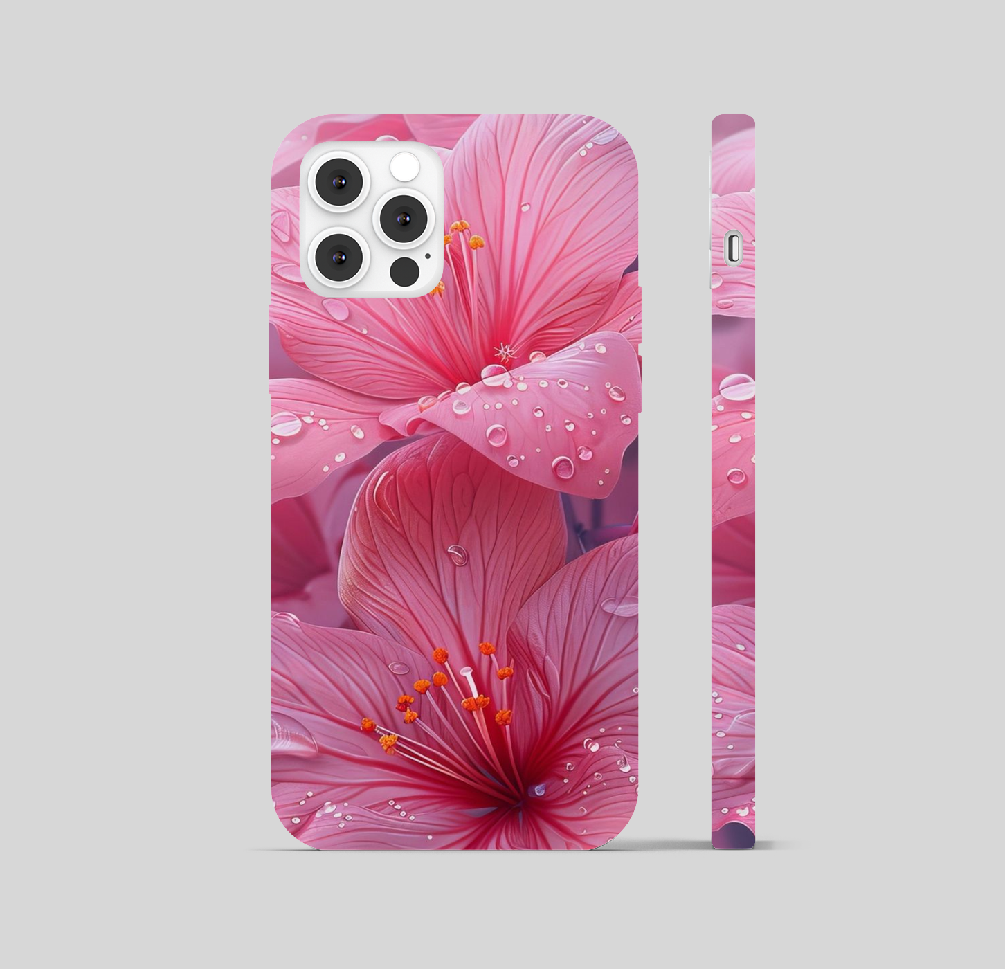 Multi Hibiscus Flower Pink Phone Cover
