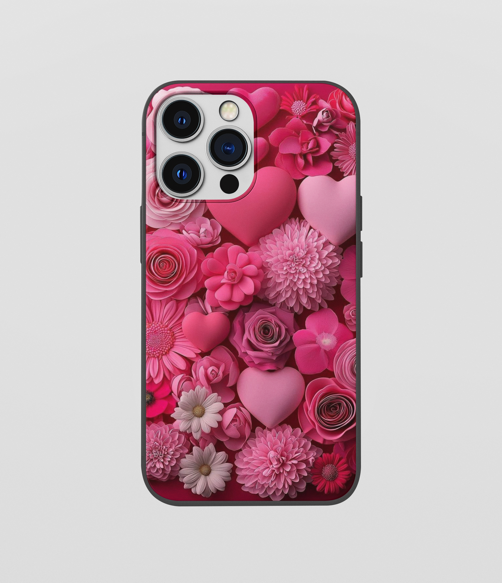 Multi Color Flower Beautiful Leaf Glossy Silicone Mobile Case
