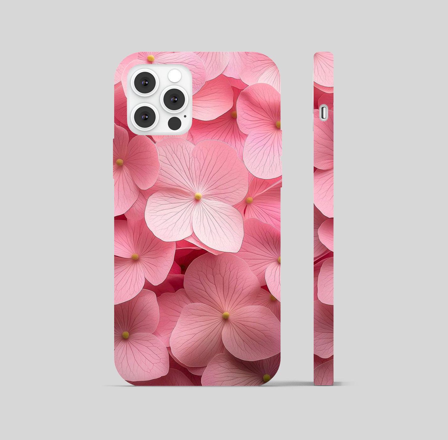 Multi Pink Hydrangea Phone Cover