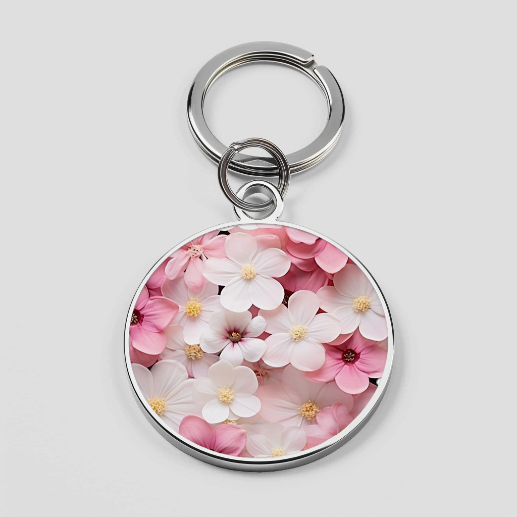 Multi Pink Flower Beautiful Leaf Glossy Silicone Mobile Case