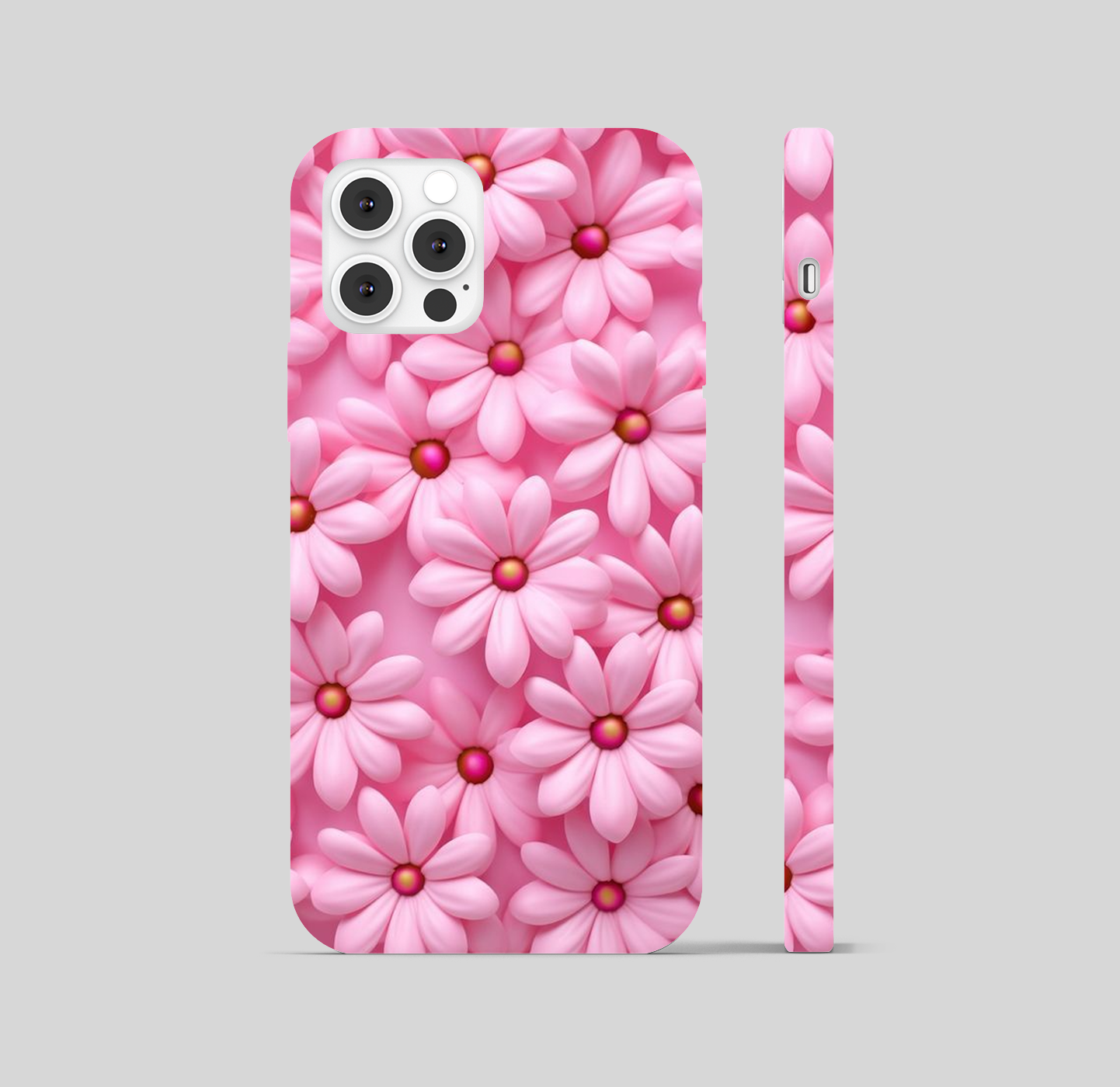 Multi Pink Bellis Perennis Flower Phone Cover