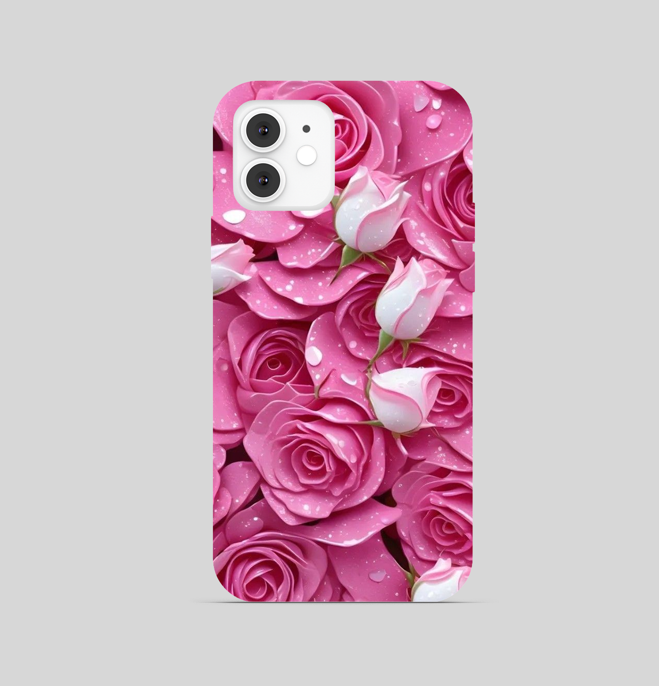 Multi Pink White Rose Flower Phone Cover