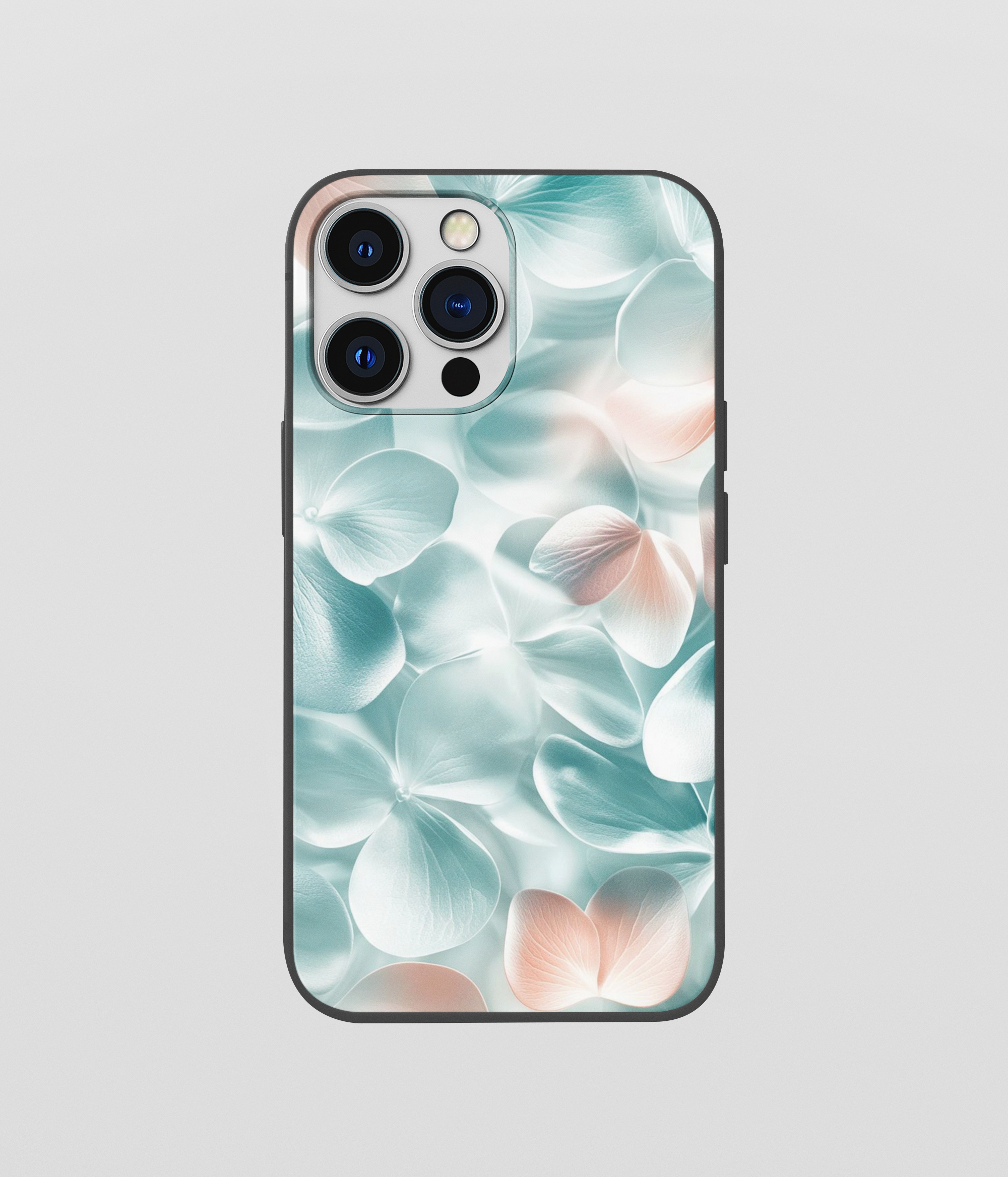 Multi Color Flower Leaf Glossy Silicone Mobile Case