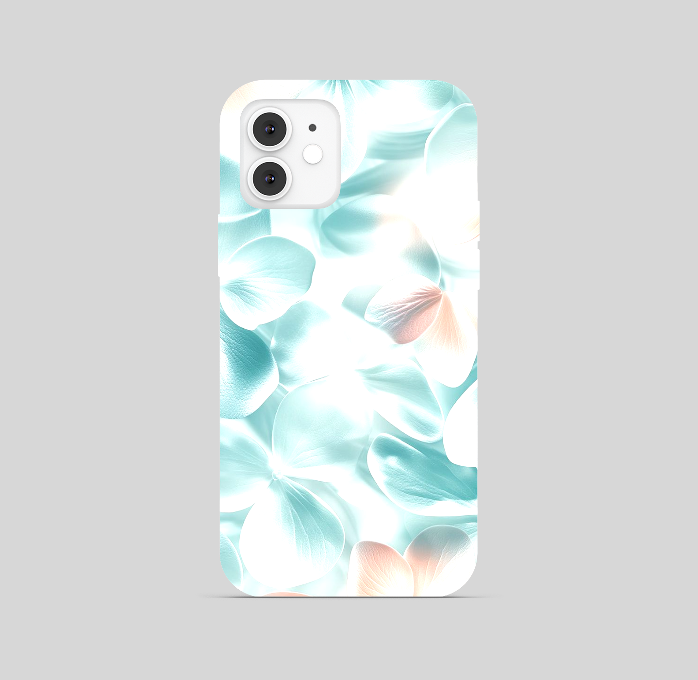 Multi Colour White light Blue Leaf Phone Cover