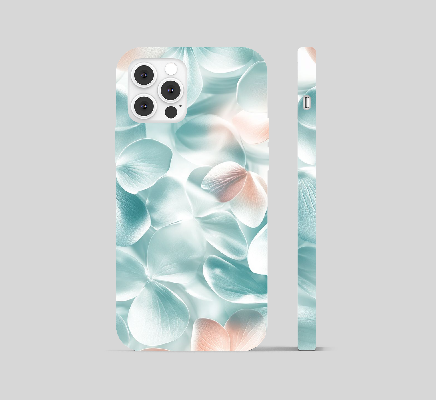 Multi Colour White light Blue Leaf Phone Cover