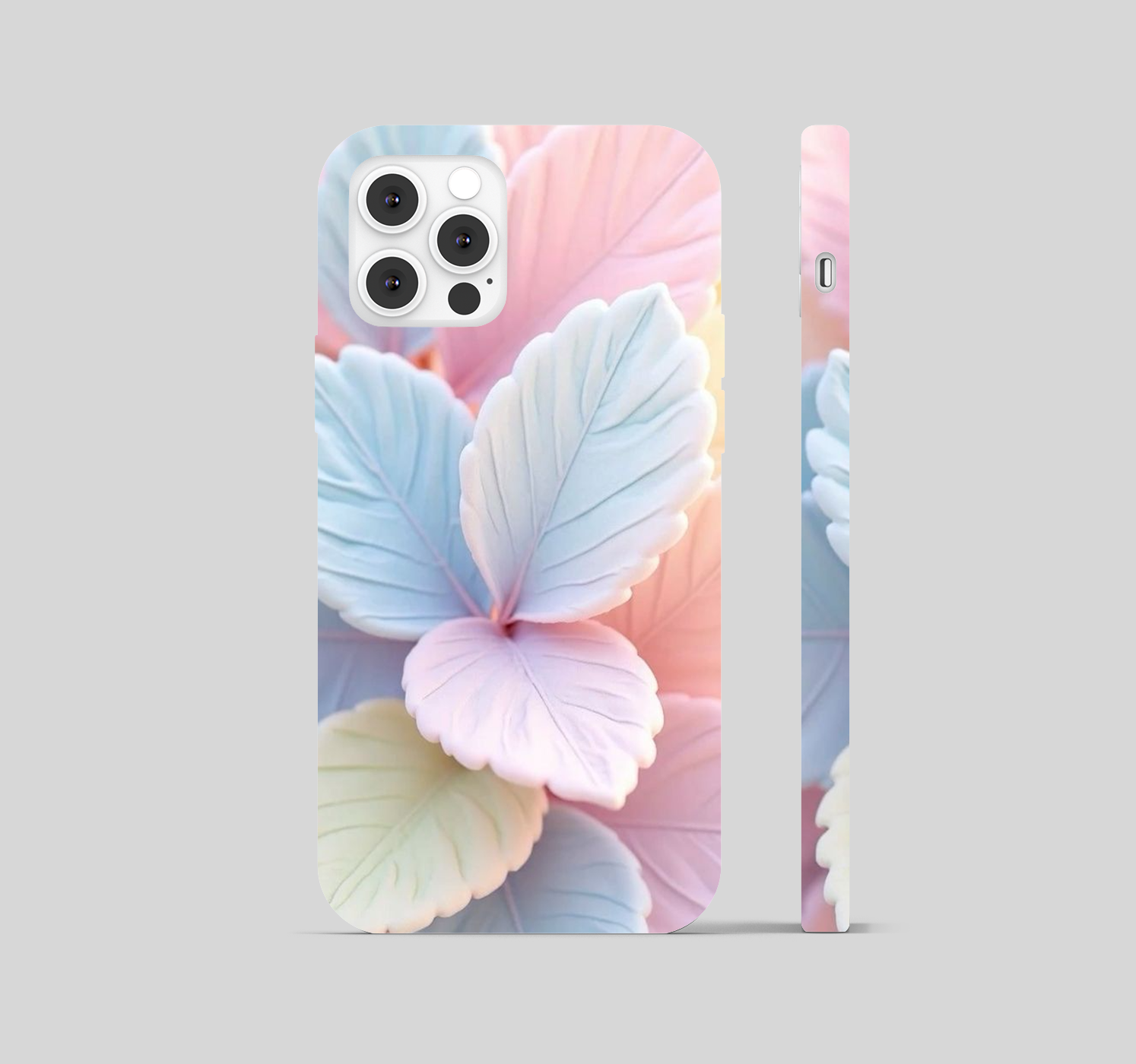 Multi Pastel Colored Petals Leaf Phone Cover