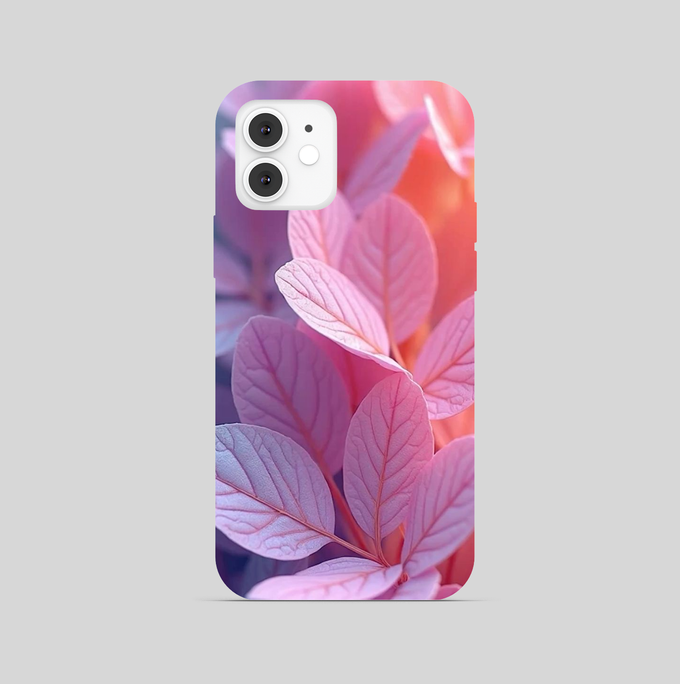 Multi Pink Leaf Aesthetic Phone Cover