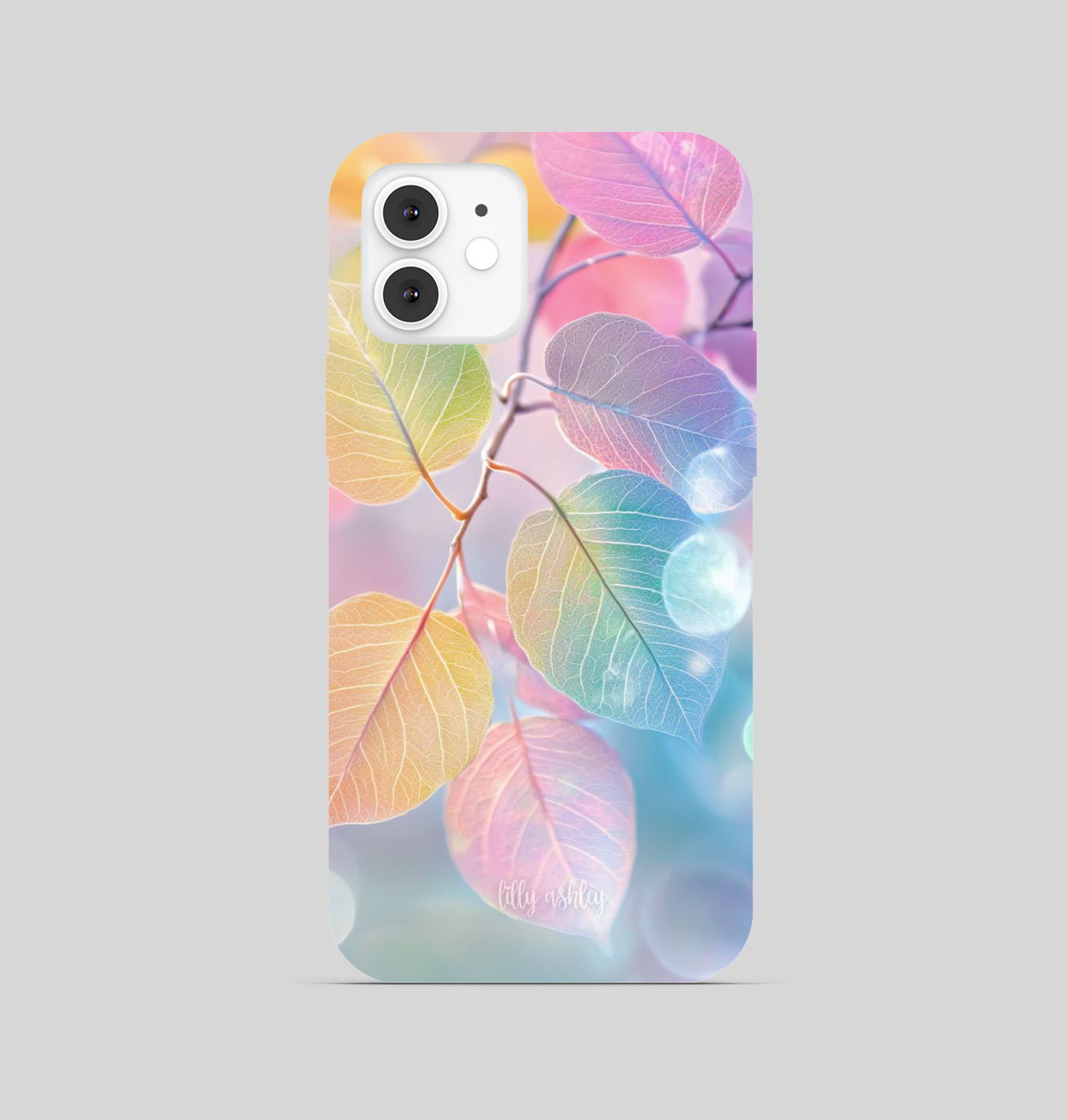 Multi Leaf with Soft Pastel Color Pattern Phone Cover