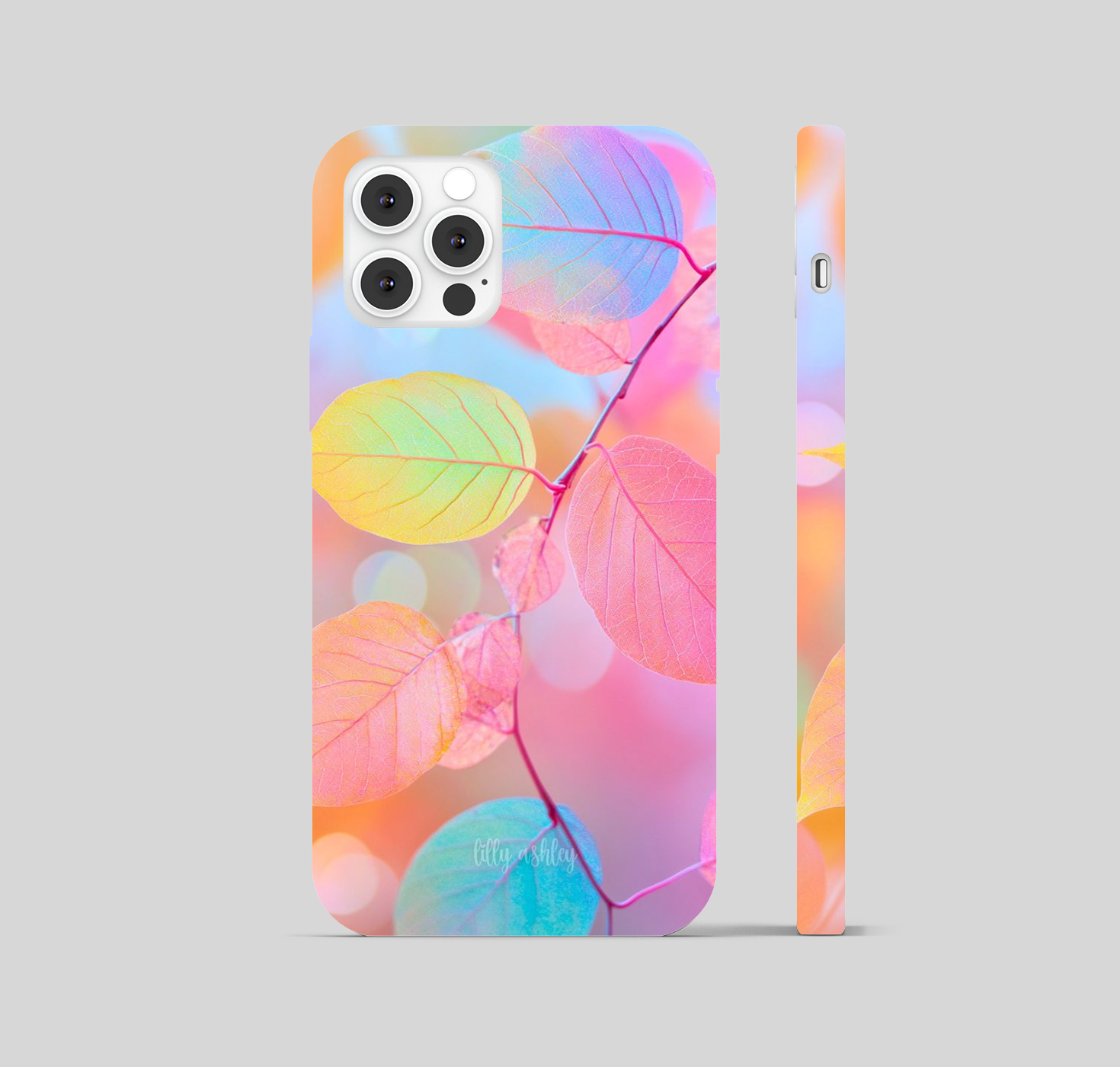 Multi Leaf with Soft Pastel Color Royalty Phone Cover