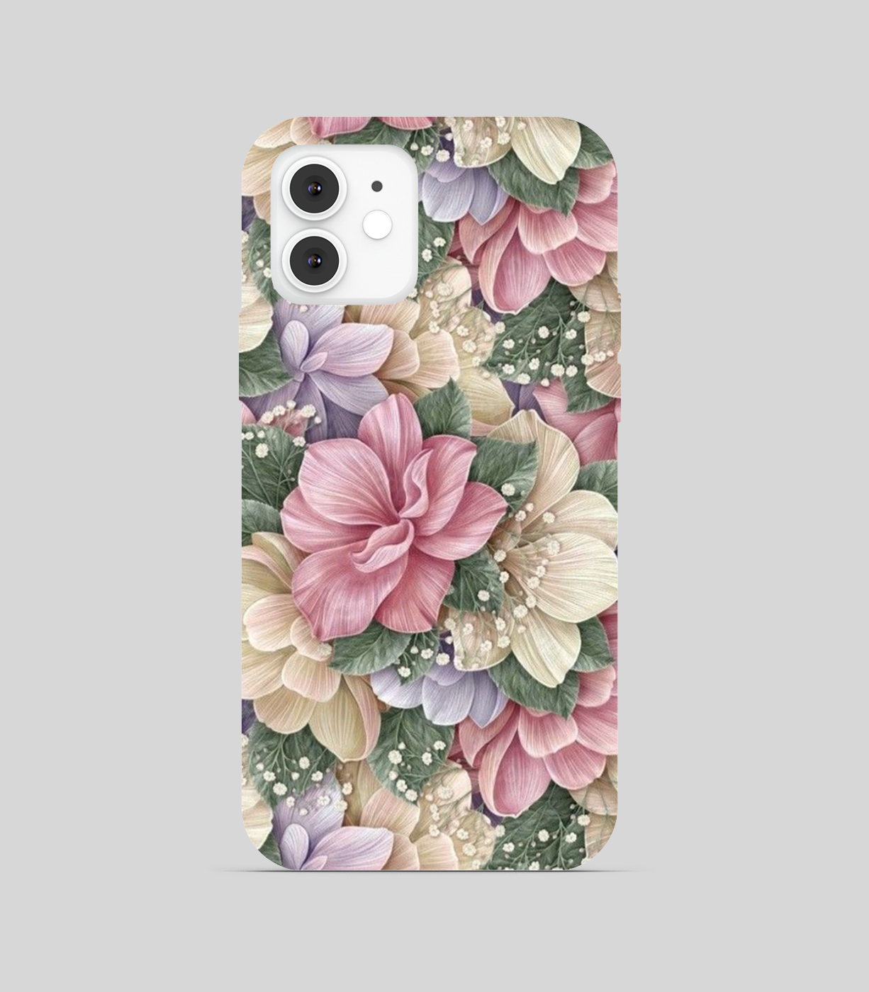 Multi Colour Pink and Purple Floral Phone Cover