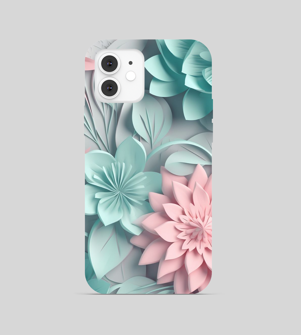 Multi Depicts Colored Flowers and Leaf Phone Cover