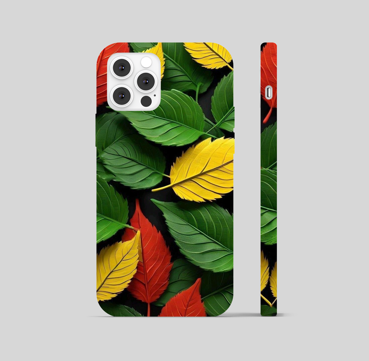 Multicolour Green Yellow Leaf  Phone Cover