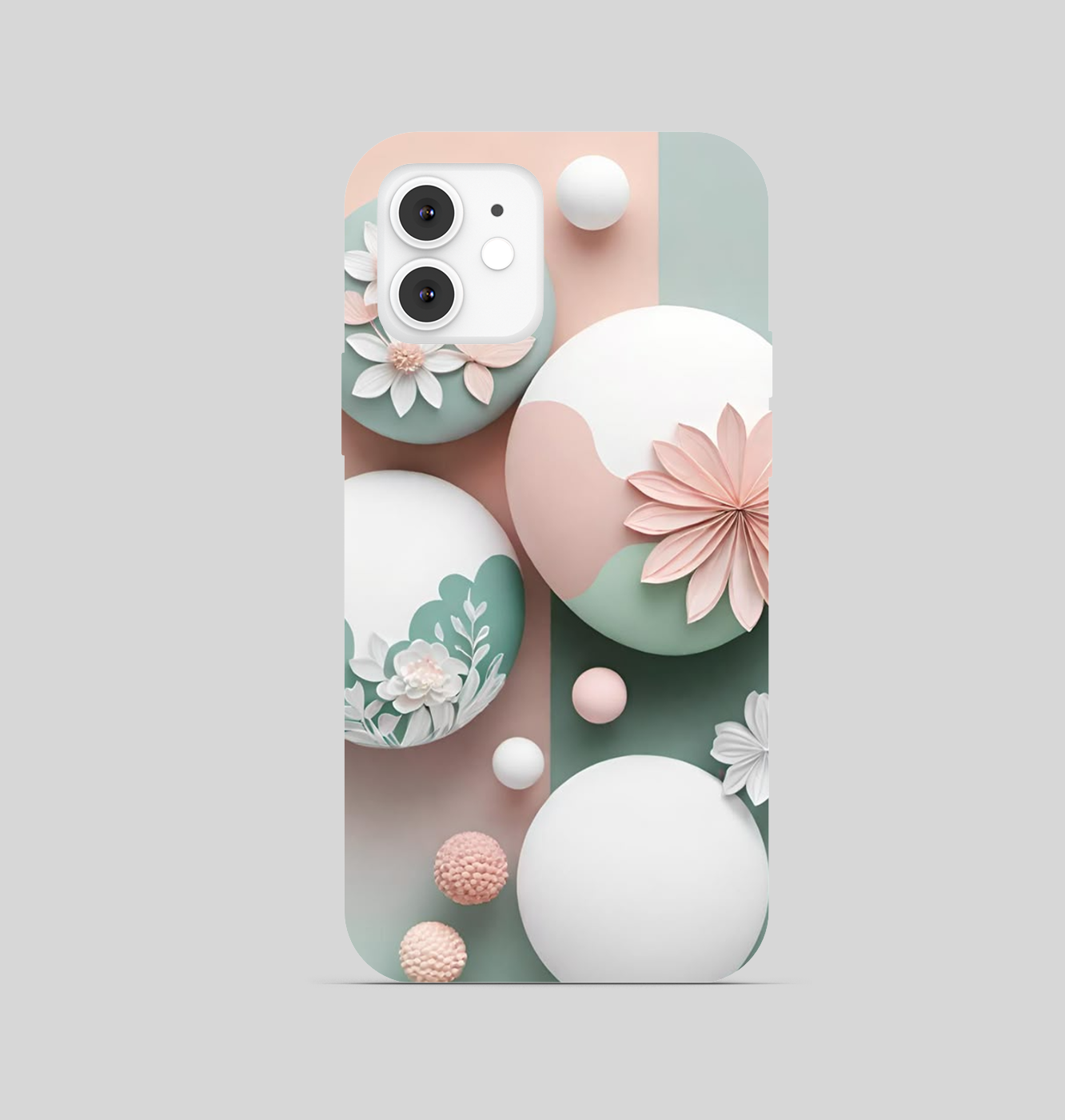 Multi Colored Soft Blue Abstract Theme Phone Cover