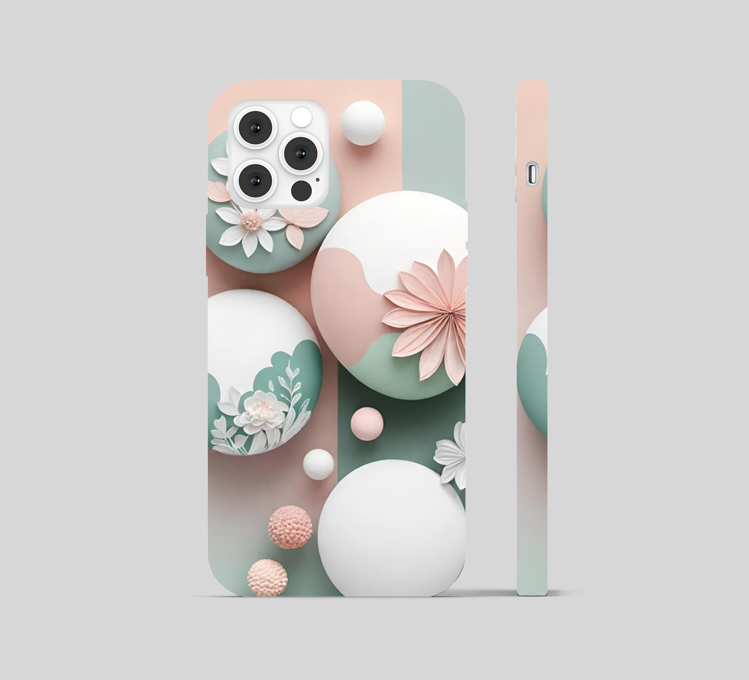 Multi Colored Soft Blue Abstract Theme Phone Cover