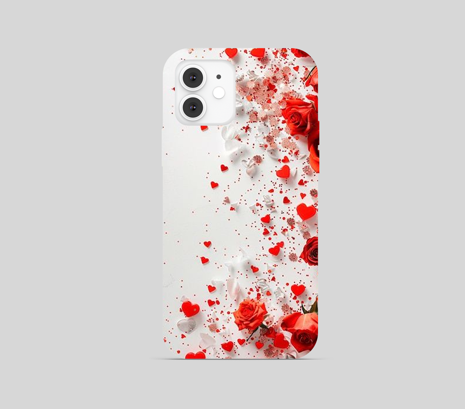 Multi Red Rose With White Background Theme Phone Cover