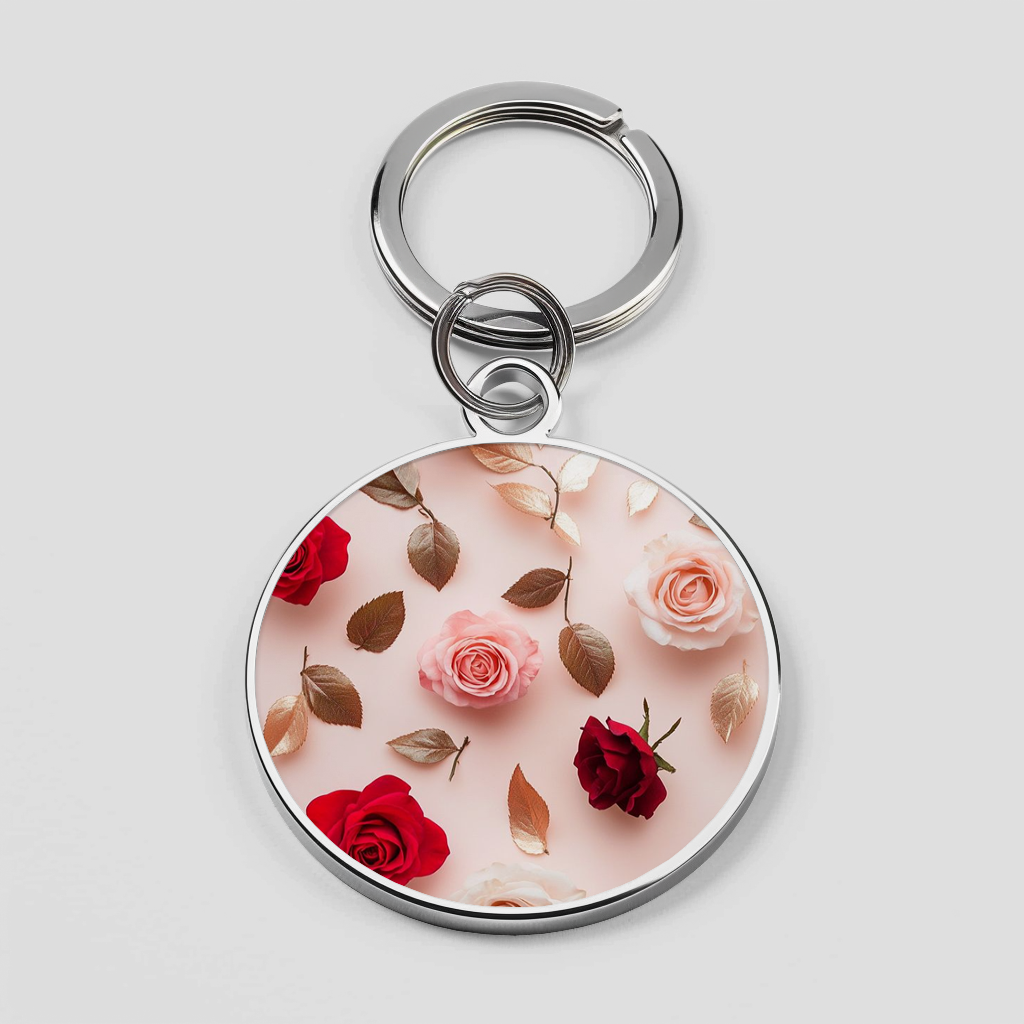 Multi Colored Rose With Pink Background Theme Phone Cover