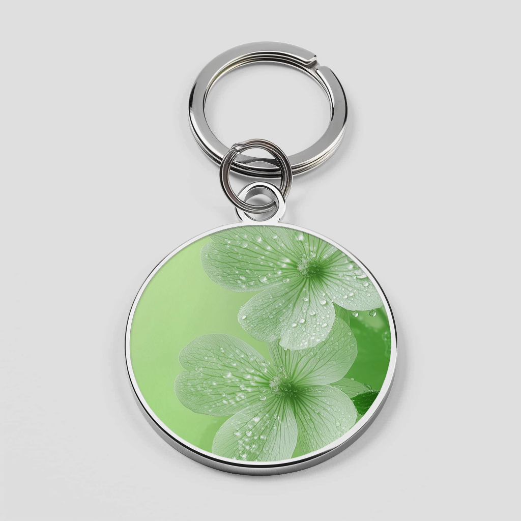 Multi Flower Green Theme With Water Drops Phone Cover