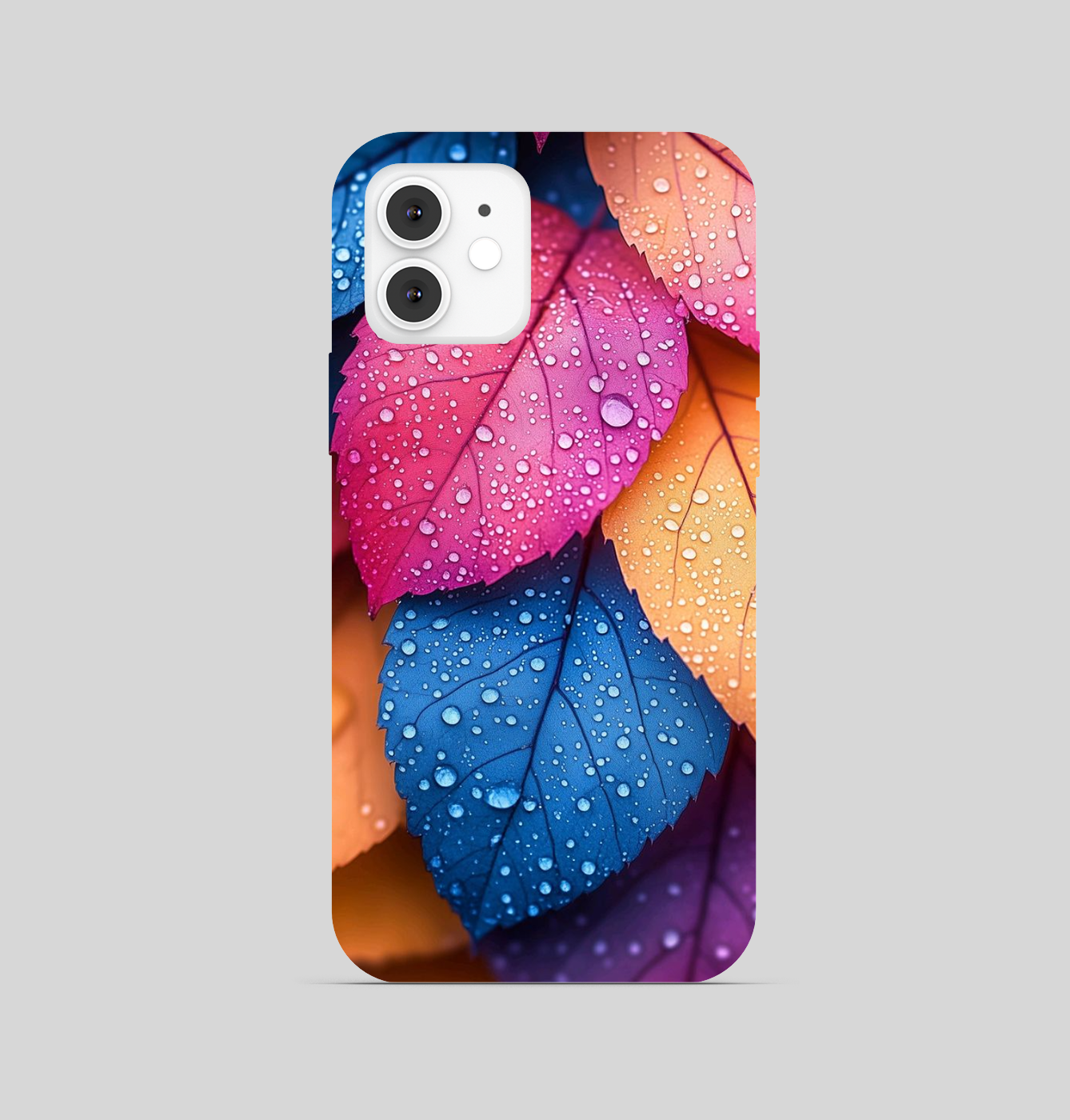 Multi Colours Water Drop  Leaf Phone Cover