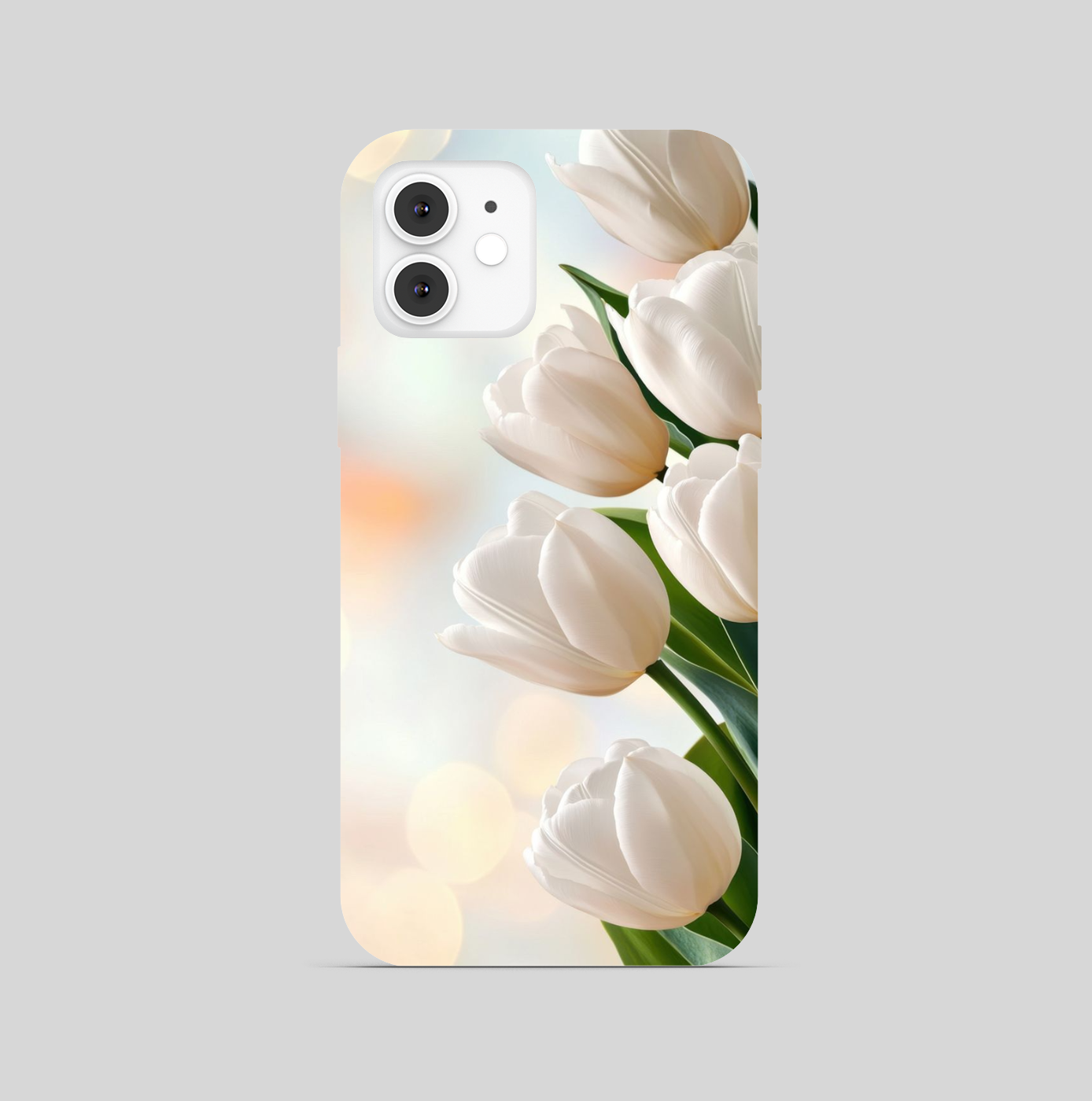 Multi Garden Tulip White Beautiful Theme Phone Cover