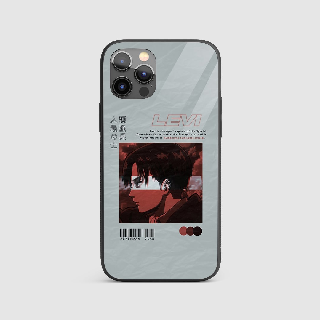 Levi Ackerman Clan Silicone Armored Phone Case