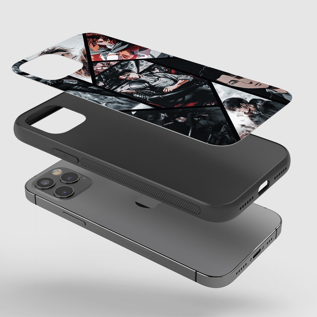 Levi Ackerman Collage Silicone Armored Phone Case