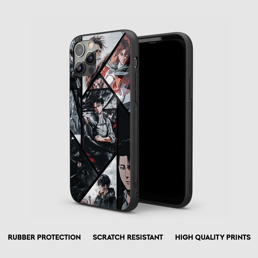 Levi Ackerman Collage Silicone Armored Phone Case