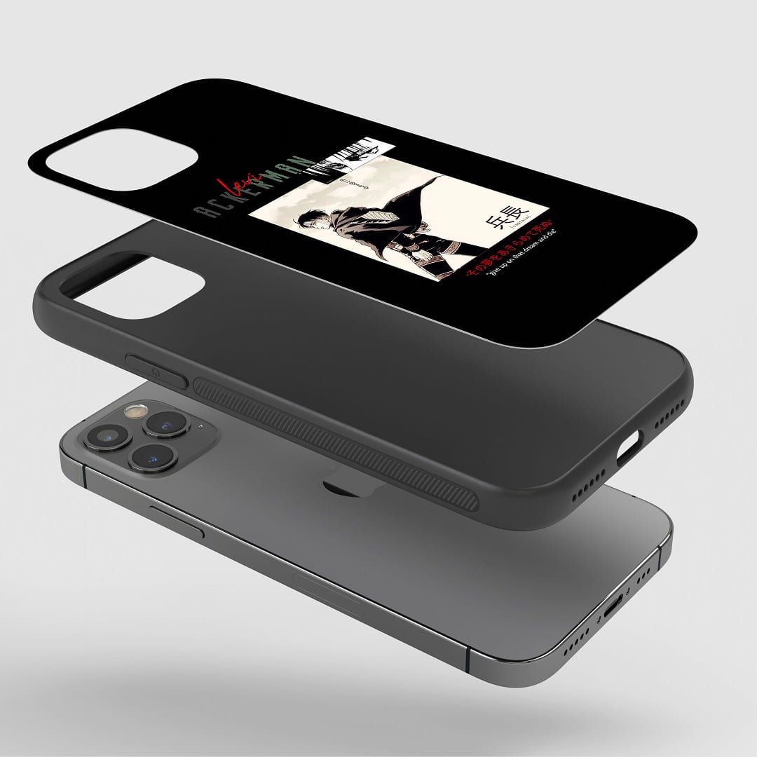 Levi Ackerman Graphic Silicone Armored Phone Case