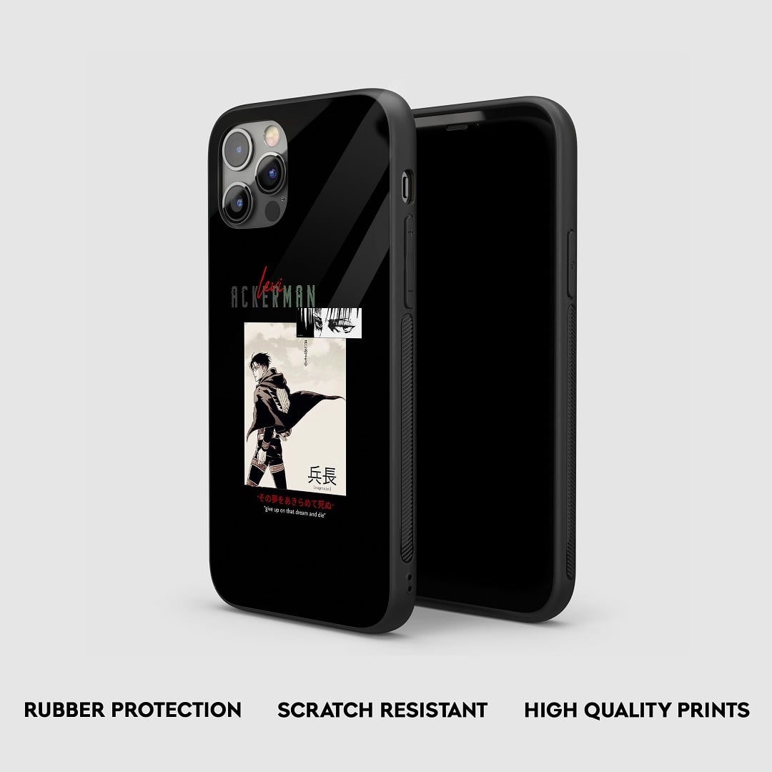 Levi Ackerman Graphic Silicone Armored Phone Case