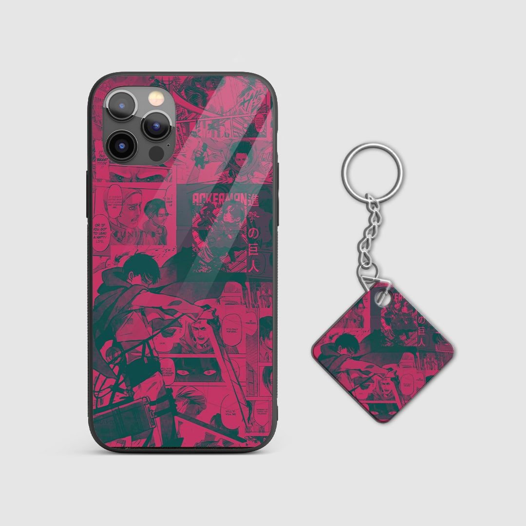 Levi Ackerman Manga Silicone Armored Phone Case