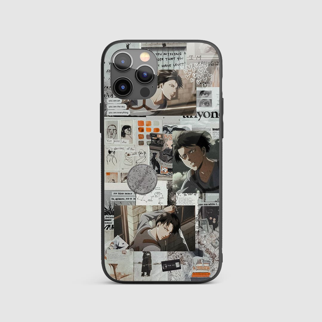 Levi Ackerman Retro Silicone Armored Phone Case