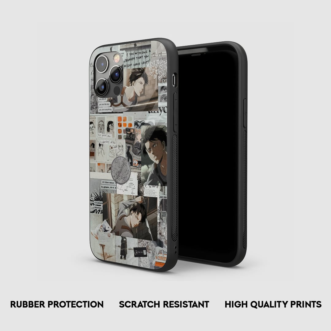 Levi Ackerman Retro Silicone Armored Phone Case