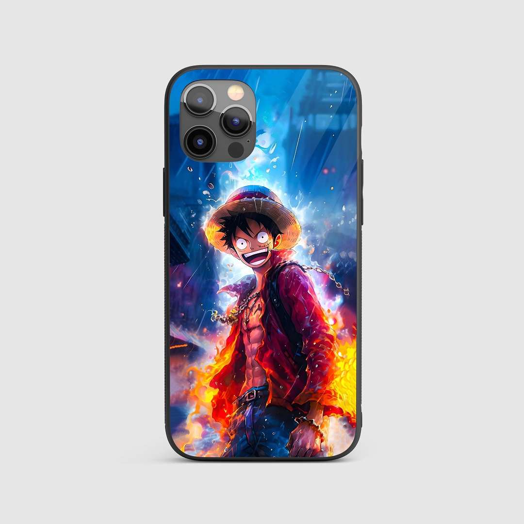 Luffy Laughing Silicone Armored Phone Case