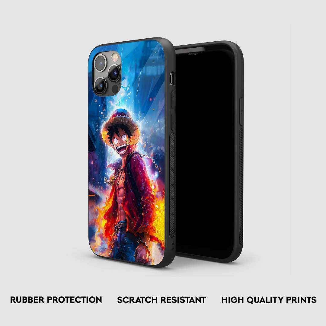 Luffy Laughing Silicone Armored Phone Case