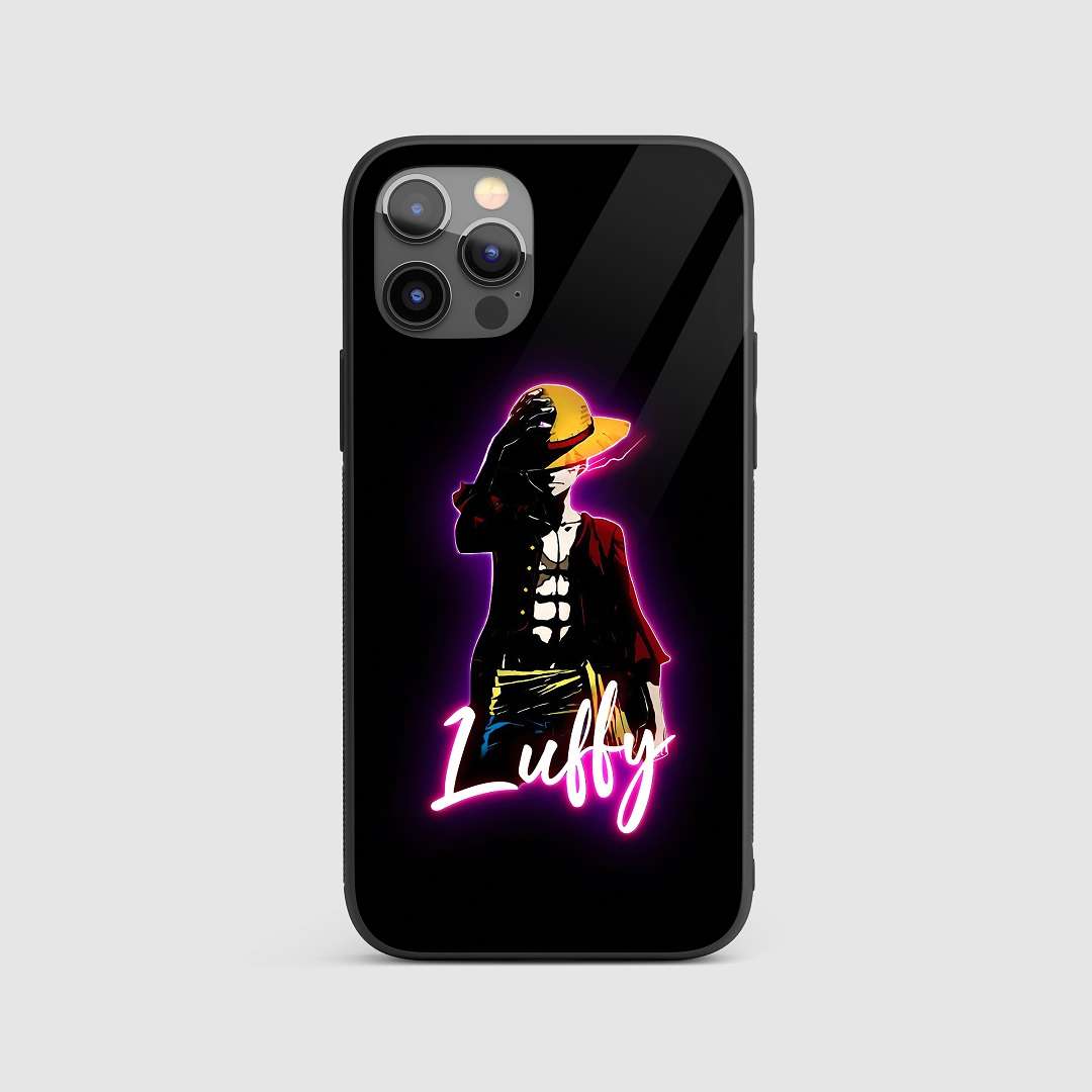 Luffy Neon Silicone Armored Phone Case