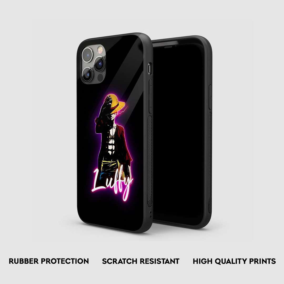 Luffy Neon Silicone Armored Phone Case