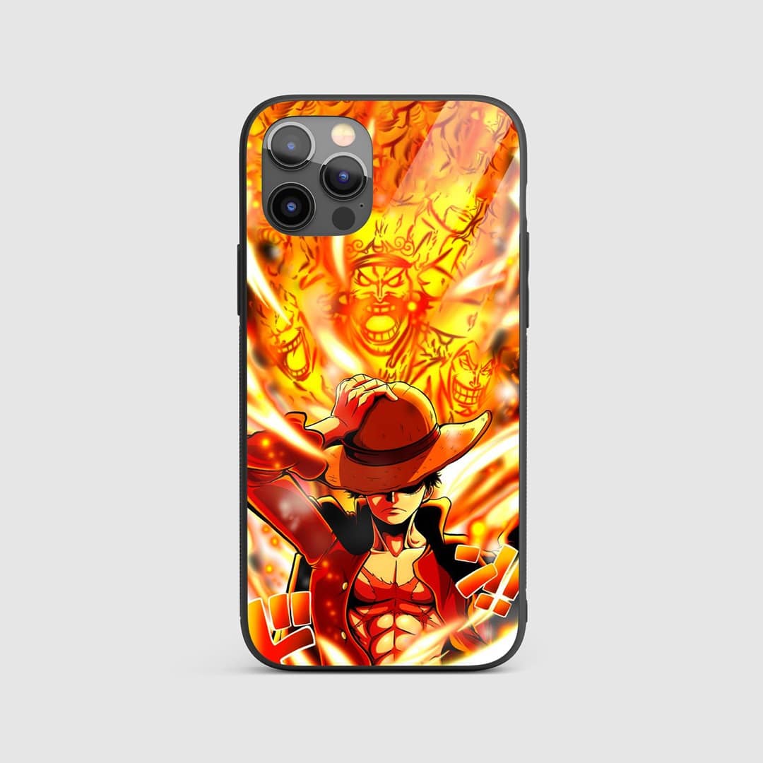 Luffy Flame Silicone Armored Phone Case