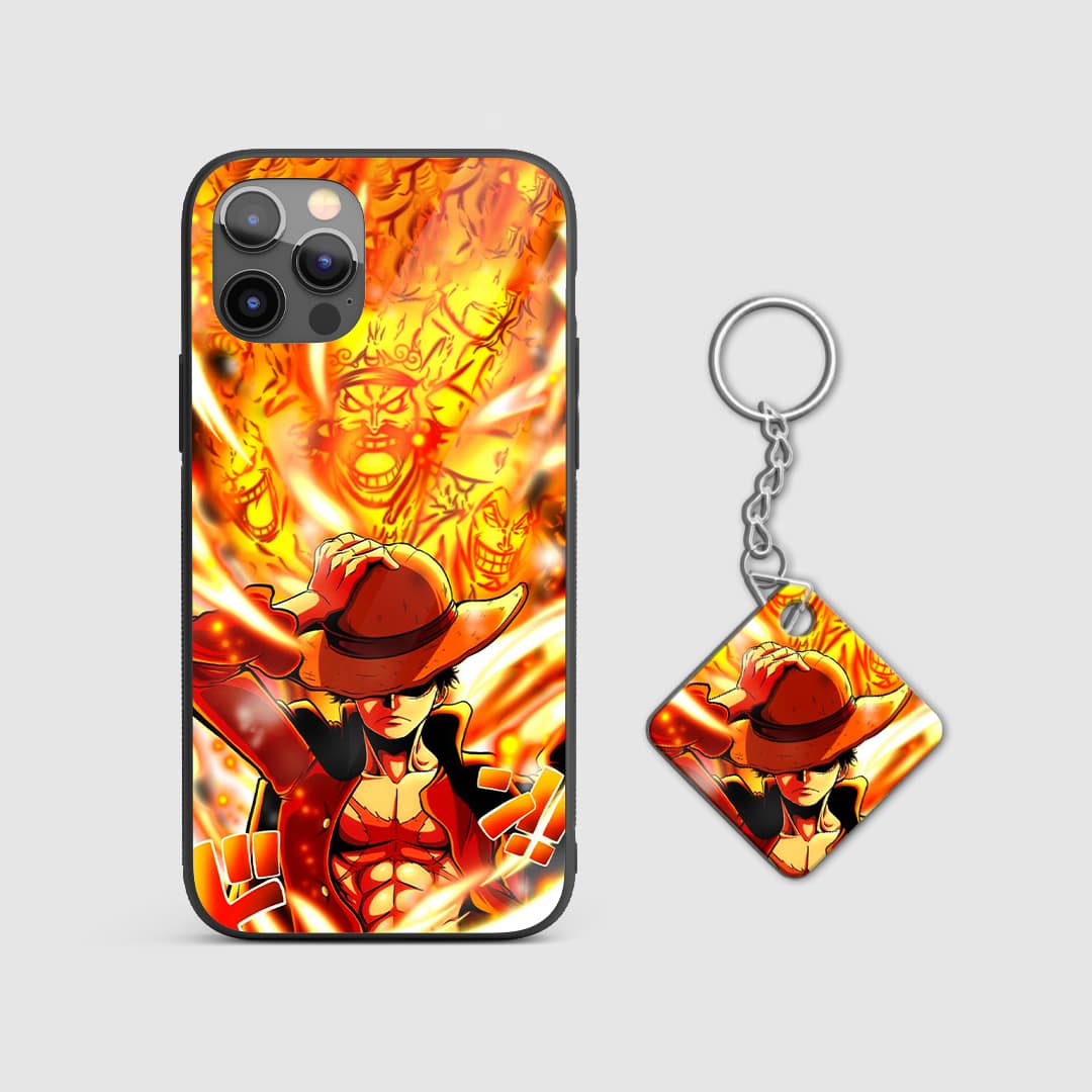 Luffy Flame Silicone Armored Phone Case