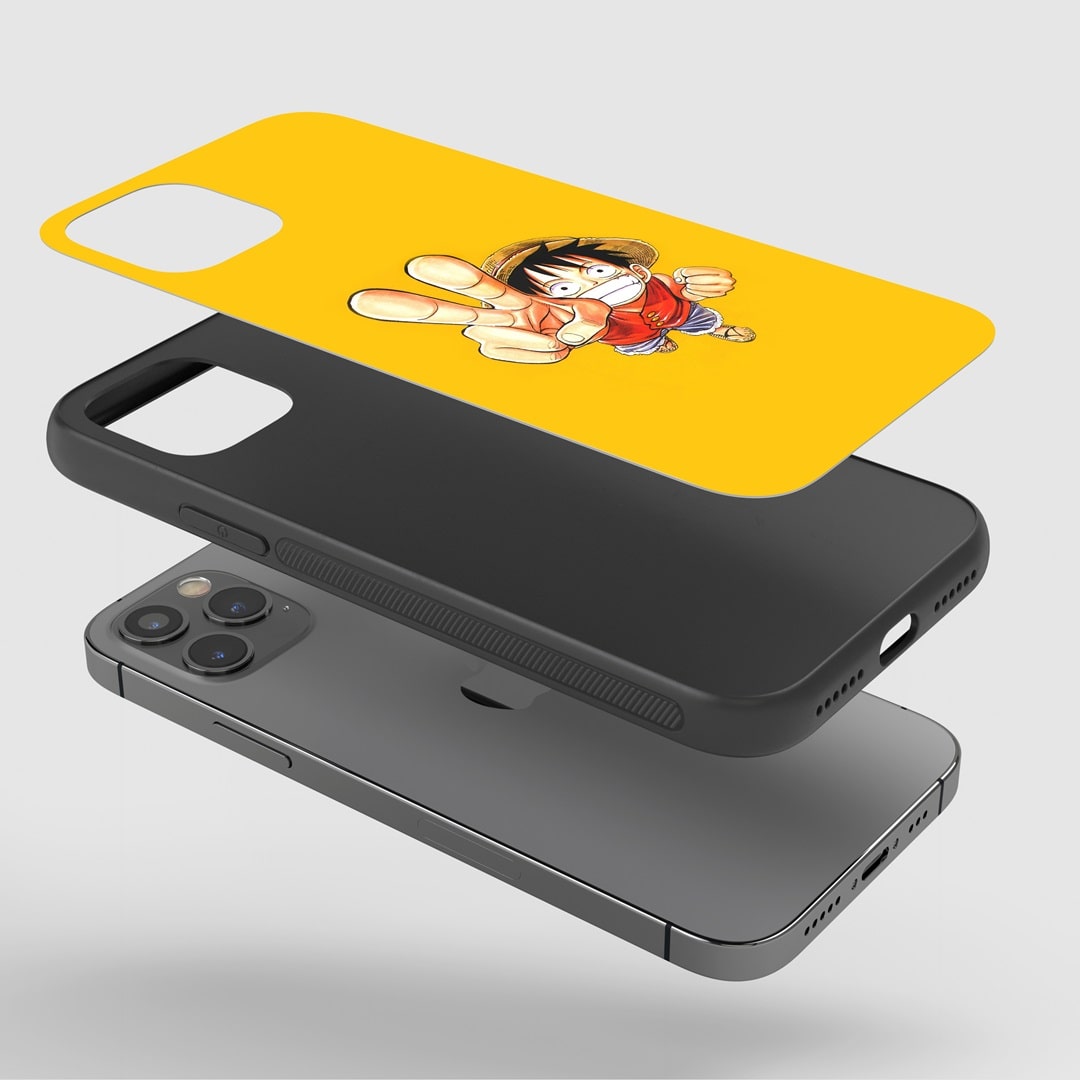 Monkey D Yellow Silicone Armored Phone Case